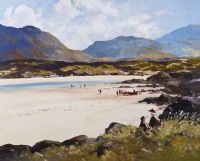 DONEGAL BEACH by Hugh McIlfatrick at Ross's Online Art Auctions