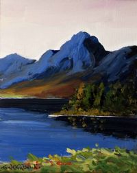MOUNTAIN RANGE, DONEGAL by Tom McGoldrick at Ross's Online Art Auctions