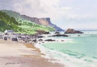 ANTRIM COAST by David Long UWS at Ross's Online Art Auctions