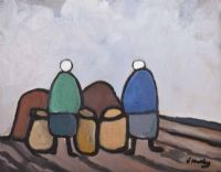 POTATO PICKERS  at Ross's Online Art Auctions