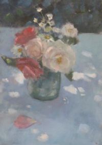 STILL LIFE, ROSES by Jacqueline Williams at Ross's Online Art Auctions