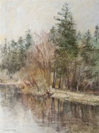 LAGAN REFLECTIONS by Sandra Maze UWS at Ross's Online Art Auctions