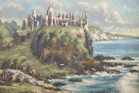 DUNLUCE CASTLE by Robert Mullan at Ross's Online Art Auctions