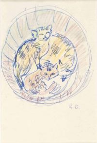CATS IN A BASKET by Gerard Dillon at Ross's Online Art Auctions