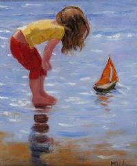 THE SAIL BOAT by Marjorie Wilson at Ross's Online Art Auctions