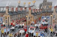 BIG MATCH DAY by John Ormsby at Ross's Online Art Auctions