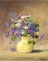 SPRING FLOWERS by Marjorie Wilson at Ross's Online Art Auctions