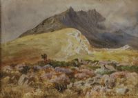 SLIEVEMORE, ACHILL ISLAND by Joseph William Carey RUA at Ross's Online Art Auctions