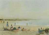 BEACH by Tom Kerr at Ross's Online Art Auctions