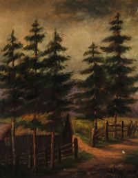 PINES, WICKLOW by Irish School at Ross's Online Art Auctions