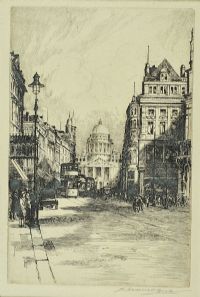ROYAL AVENUE, BELFAST by Robert Cresswell Boak ARCA at Ross's Online Art Auctions