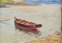 FISHING BOAT, DUNFANAGHY by Frank Forty at Ross's Online Art Auctions