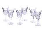 SET OF SIX TYRONE CRYSTAL WINE GLASSES at Ross's Online Art Auctions