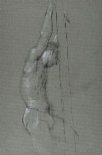 STUDY OF A MALE KNEELING by Tom Carr HRHA HRUA at Ross's Online Art Auctions