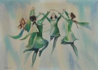 IRISH DANCERS by James McConnell at Ross's Online Art Auctions