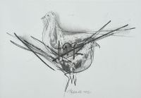BIRD IN A NEST by Gretta Bowen at Ross's Online Art Auctions