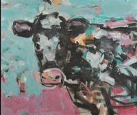 COW by David Johnston at Ross's Online Art Auctions