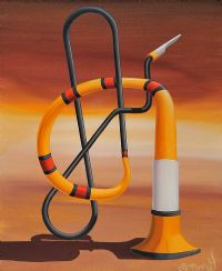 HORN & PARANOIA by John McAtamney at Ross's Online Art Auctions