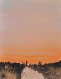 ON THE PATH TO THE LOUGH by Liam Blake at Ross's Online Art Auctions
