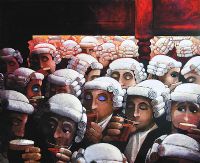 CALL TO THE BAR by George Callaghan at Ross's Online Art Auctions