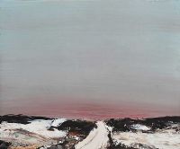 ROAD & WINTER LANDSCAPE by Liam Blake at Ross's Online Art Auctions