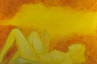 RECLINING NUDE by Continental School at Ross's Online Art Auctions