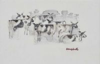 HERD OF COWS by George Campbell RHA RUA at Ross's Online Art Auctions