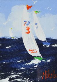 THE YACHT RACE by Michelle Carlin at Ross's Online Art Auctions