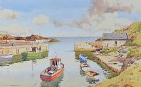 BALLINTOY HARBOUR by Samuel McLarnon UWS at Ross's Online Art Auctions
