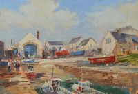 THE HARBOUR, PORTBALLINTRAE by Colin Gibson at Ross's Online Art Auctions