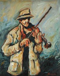 THE FIDDLER by Martin Hasson at Ross's Online Art Auctions