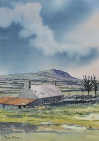 COTTAGE IN THE GLENS by Paul Holmes at Ross's Online Art Auctions