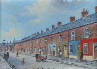 DERRY STREET by John Whyte at Ross's Online Art Auctions