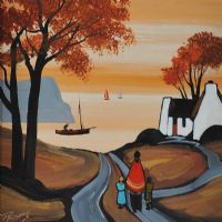 AUTUMN EVENING by J.P. Rooney at Ross's Online Art Auctions