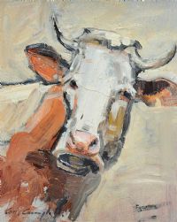 COW by Con Campbell at Ross's Online Art Auctions