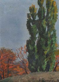TALL TREES by F. Ruszczyc at Ross's Online Art Auctions