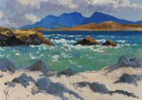 WHITE SANDS, DONEGAL COAST by Hugh McIlfatrick at Ross's Online Art Auctions