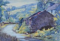 FARMSTEAD IN THE GLENS OF ANTRIM by Theo J. Gracey RUA at Ross's Online Art Auctions