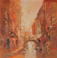 MISTY MORNING, VENICE by Colin Gibson at Ross's Online Art Auctions
