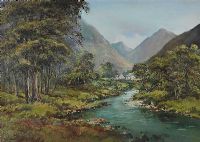 RIVER, GLENCOE by Denis Thornton at Ross's Online Art Auctions