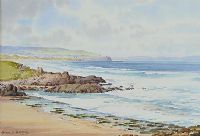 THE LITTLE STRAND, PORTSTEWART by Aylmer E. Armstrong UWS at Ross's Online Art Auctions