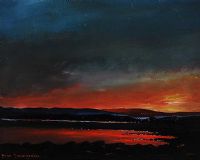 ATLANTIC SUNSET, NEAR DONEGAL TOWN by Sean Lorinyenko at Ross's Online Art Auctions