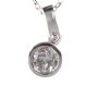 18CT WHITE GOLD AND DIAMOND SOLITAIRE PENDANT AND CHAIN at Ross's Online Art Auctions