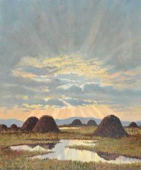 WESTERN TURF STACKS by William Henry Burns at Ross's Online Art Auctions