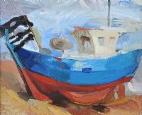 BOAT by Mal Levittoux at Ross's Online Art Auctions