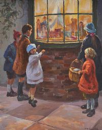THE TOY SHOP by Donal McNaughton at Ross's Online Art Auctions