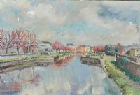 CANAL, NEWRY by Colin Turner at Ross's Online Art Auctions