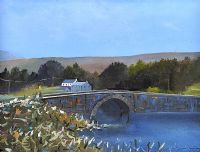 LACKAGH BRIDGE BETWEEN DOWNINGS AND CREESLOUGH by Sean Lorinyenko at Ross's Online Art Auctions