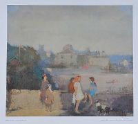 CHILDREN ON THE FRONT by Tom Carr HRHA HRUA at Ross's Online Art Auctions
