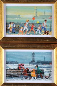 SUMMER & WINTER, DONAGHADEE by Cupar Pilson at Ross's Online Art Auctions